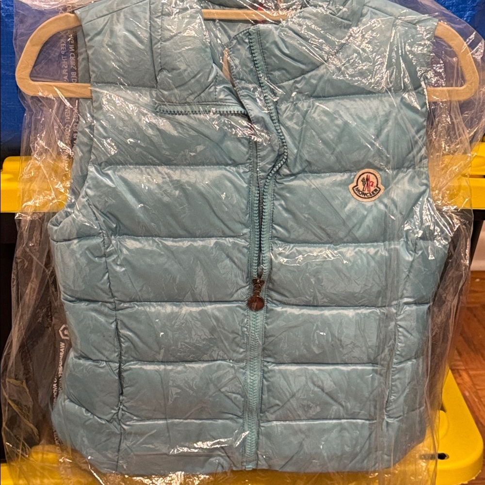 Moncler Light Blue Quilted Vest